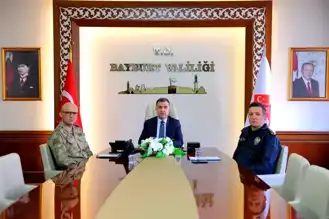 Bayburt Valisi, Güvenlik Toplantısında Yer Aldı