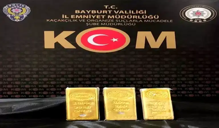 Bayburt'ta 10 Milyonluk Altın Ele Geçirildi